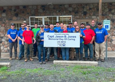 captain jason b jones memorial day of caring schuylkill united way 2025